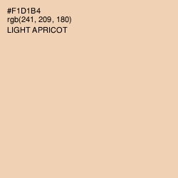 #F1D1B4 - Light Apricot Color Image